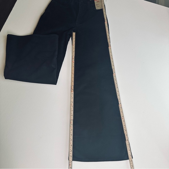 Levi's Ribcage Bell Jean Women 29x32 Black Corduroy High Rise Premium Wide Leg - Picture 7 of 11